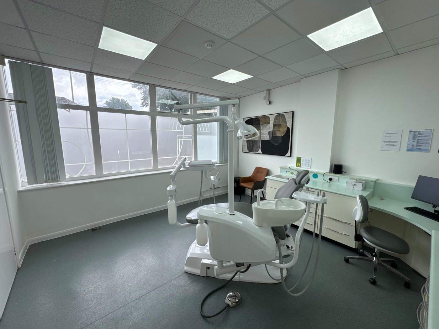 A modern surgery at GL1 Dental, a short drive up Stroud Road from Tuffley